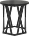 vidaXL - Nesting - Tafelset - 2 - stuks - Zwart - Eiken - Hout