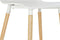 Keukenstoel DKD Home Decor Hout Wit Natuurlijk rubber Lichtbruin (43 x 50 x 88 cm)