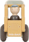 Little Dutch - Houten Taxi - Rubberen wielen - Geel