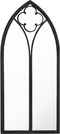 vidaXL - Tuinspiegel - 100x45 - cm - ijzer - zwart