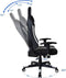 Bureaustoel Thomas - gamestoel racing gaming stijl - zwart wit