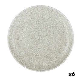 Bidasoa Element - Pizzabord - Keramisch Ø 30 cm - Beige (6 Stuks)