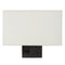 Atmooz - Wandlamp Bogota - Industrieel - Woonkamer / Slaapkamer - Zwart en witte kap - Hoogte 24cm - Metaal