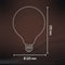 Calex Smart LED Lamp - Wifi Filament Globe 12,5cm - E27 - Dimbaar 7W - Rookglas