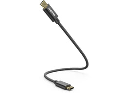 Hama 00201604 - USB-C naar USB-C kabel - 20cm - Snelladen - Zwart