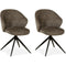 MX Sofa Eetkamer stoel Jane - Taupe (set van 2 stuks)