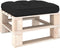 vidaXL - Palletkussen - 70x70x12 - cm - stof - zwart
