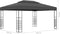 vidaXL - Prieel - met - LED-lichtslinger - 3x4 - m - antracietkleurig