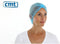CMT® | 100 Haarnetjes BLAUW maat L | Latexvrij | non-woven | Clip Caps | Wegwerp
