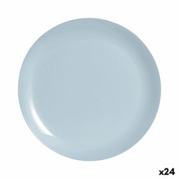 Eetbord Luminarc Diwali Paradise Blauw Glas 25 cm (24 Stuks)