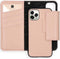 Selencia Hoesje Geschikt voor iPhone 11 Pro Hoesje Met Pasjeshouder - Selencia Surya 2-in-1 Uitneembare Vegan Lederen Bookcase - Roze