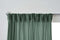 Larson - Velvet Gordijnen - 1.4m x 2.5m - Haken - Groen