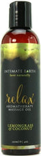 Intimate Earth Relax - Massage Olie - Lemongrass Coconut - 120 ml