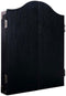 Longfield Darts - Houten Cabinet - Dartbord met 6 Steeltip Pijlen en Whiteboard - Zwart Hout Fineer