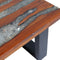 vidaXL - Salontafel - massief - teakhout - hars - 100x50 - cm