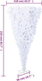 vidaXL - Kunstkerstboom - met - standaard - omgekeerd - 210 - cm - wit