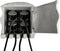Heitronic 37502 Verdeelbox Grijs