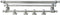 Riviera Maison Kapstok - Canadian Rail Road Rack L Wandkapstok - Zilver