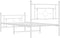 vidaXL - Bedframe - met - hoofd- - en - voeteneinde - metaal - wit - 100x200 - cm