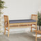 vidaXL - Ligbank - met - Kussen - 110 - cm - Bamboe