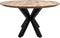 HSM Collection - Eettafel Zurich rond - ø120x76 - Oakland tafelpoten - Acaciahout/metaal