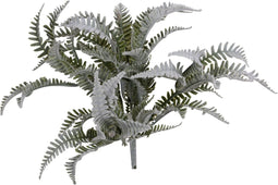 PTMD Fern Plant Gevlokte Varen Kunststruik - 21 x 21 x 26 cm - Groen