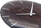 NeXtime - Stille Wandklok - 35cm - Bol Glas- Bruin - 'Edge Wood Dome'