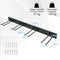 Coast Gereedschapsrek - Metaal - Wand - 8 Haken - 91 cm - Zwart
