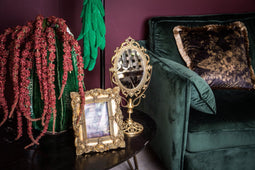 PTMD lenny goud staande spiegel metaal antiek