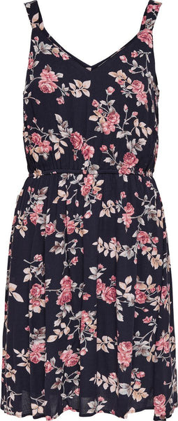 ONLY ONLKARMEN S/L SHORT DRESS AOP WVN NOOS - Dames Jurk - All over bloemenprint - Maat 36