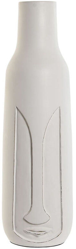 Vaas Home ESPRIT Wit Mangohout Modern Gezicht 15 x 15 x 45 cm