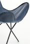 Light & Living Vlinderstoel Butterfly - Buffel Leder - Blauw