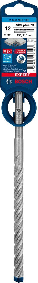 Bosch EXPERT SDS plus-7X - Hamerboor - 4 snijkanten - Voor gewapend beton