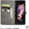 iMoshion Hoesje Geschikt voor Samsung Galaxy Z Fold 5 Hoesje Met Pasjeshouder - iMoshion Mandala Bookcase - Grijs