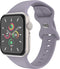 imoshion Siliconen⁺ bandje - Geschikt voor Apple Watch 1, 2, 3, 4, 5, 6, 7, 8, 9, 10 (42 mm), SE - 38/40/41 mm - Lila - S/M
