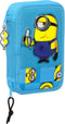 Dubbele etui Minions Minionstatic Blauw (28 pcs)