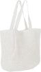 J-Line strandtas Kwast - papier - wit