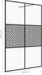 vidaXL - Inloopdouchewand - 140x195 - cm - ESG-glas - transparant - en - zwart