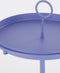Mica Decorations Aston - Bijzettafel - Afneembaar dienblad - Lila - H42 x Ø31 cm