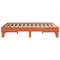 vidaXL - Bed - met - matras - massief - grenenhout - wasbruin - 140x190 - cm