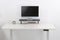 Monitorarm Bureaublad - Monitorverhoger 65 cm breed - Verstelbaar tot 13 cm - Zwart