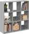 vidaXL - Kamerscherm - / - boekenkast - 102x29x103,5 - cm - hout - grijs - sonoma