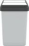 vidaXL - Vuilnisbak - dubbel - 2x25 - L - wit