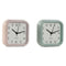 Bordsklocka Home ESPRIT Roze Munt (2 Stuks)