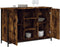 vidaXL - Dressoir - 100x35x70 - cm - bewerkt - hout - gerookt - eikenkleurig