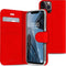 Accezz Hoesje Geschikt voor iPhone 13 Pro Max Hoesje Met Pasjeshouder - Accezz Wallet Softcase Bookcase - Rood