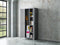 Keter Linear Utility Opbergkast - 68x173x39 cm - 3 halve planken - Grijs/Zwart