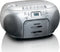 Lenco SCD-420 - Draagbare radio/CD-speler - FM radio en cassette - Zilver