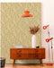 DUTCH WALLCOVERINGS Behang Mae oker en beige