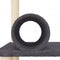 vidaXL - Kattenmeubel - met - sisal - krabpalen - 136 - cm - donkergrijs